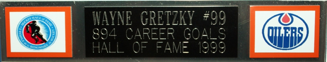 Wayne Gretzky Autographed and Framed Blue Oilers Jersey Auto PSA COA (D7-L)