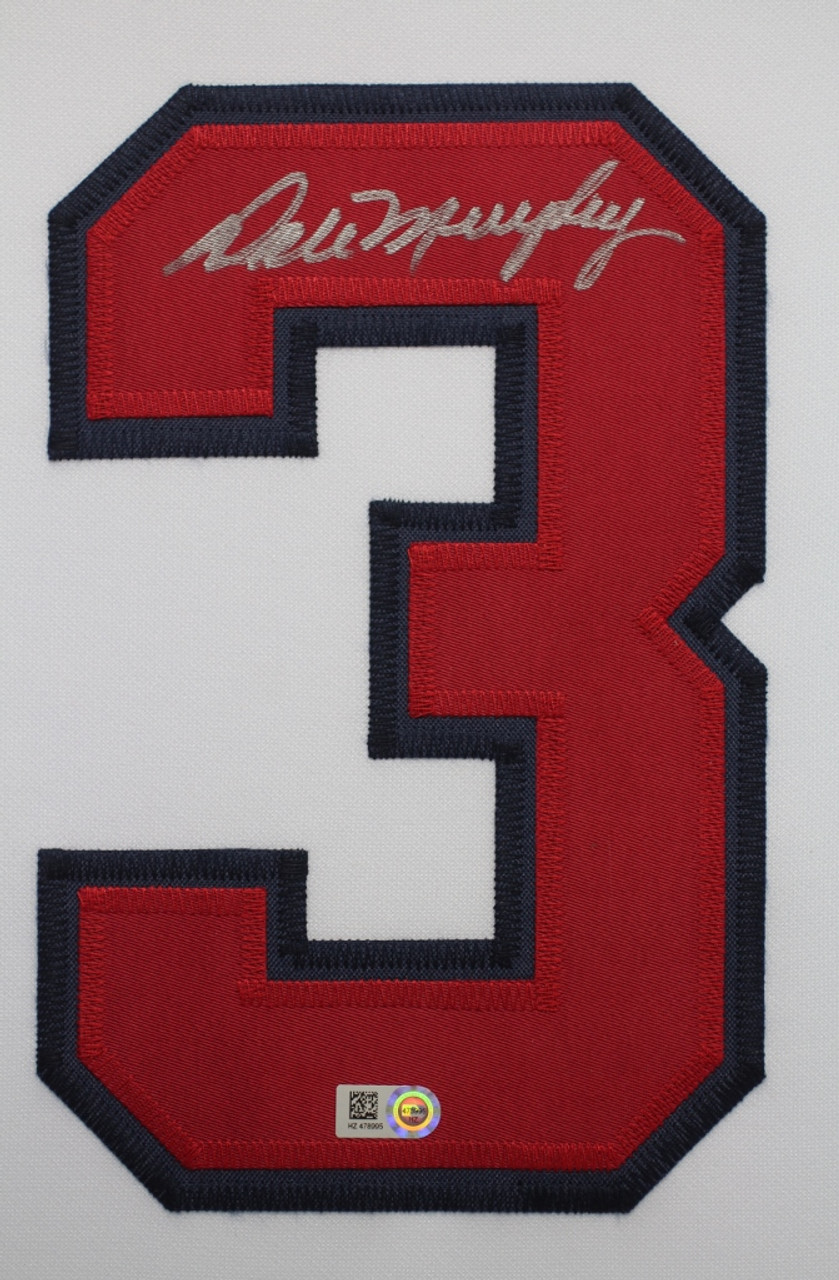Dale Murphy Autographed and Framed White Braves Jersey