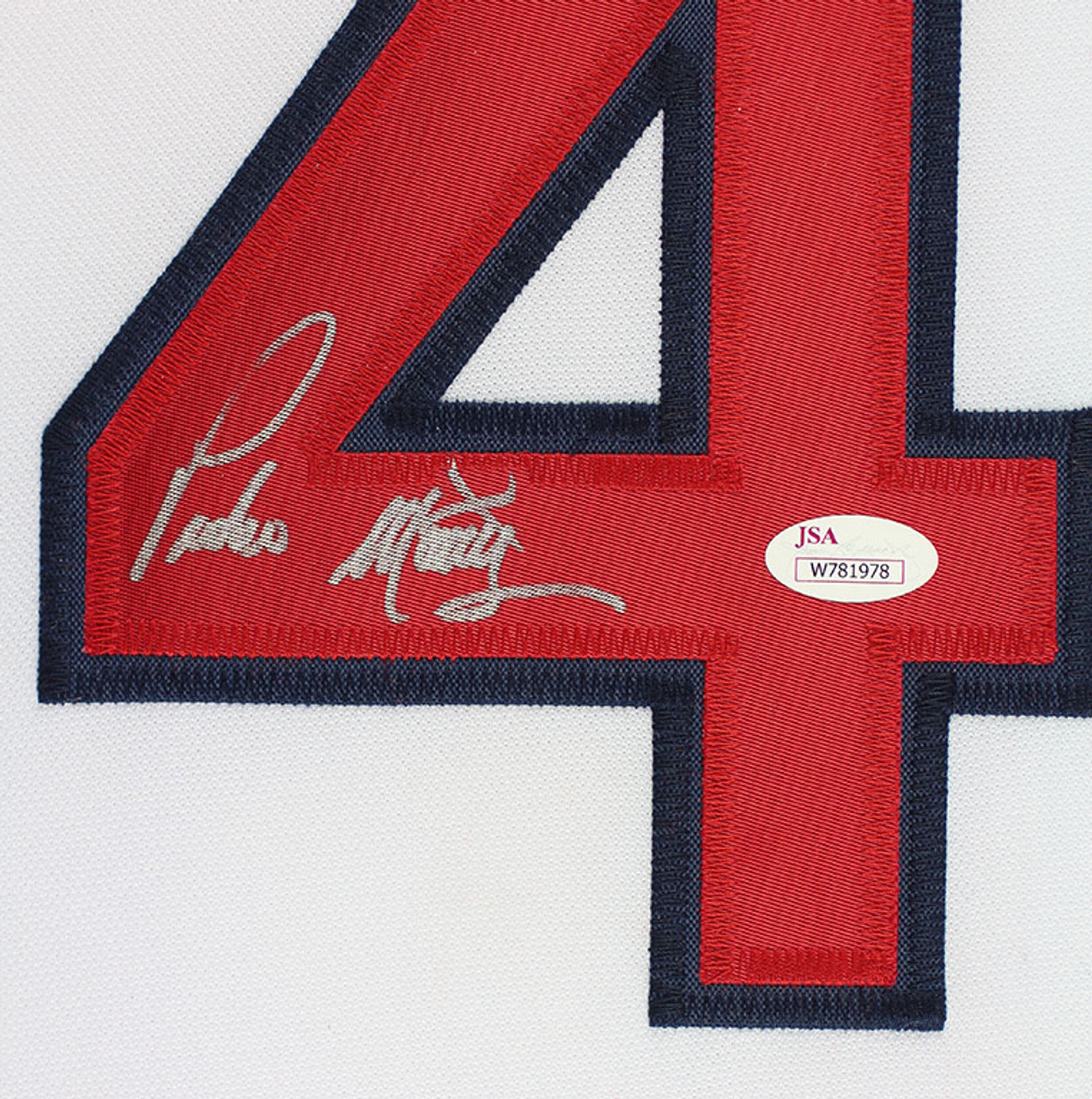Pedro Martinez Autographed and Framed White Redsox Jersey