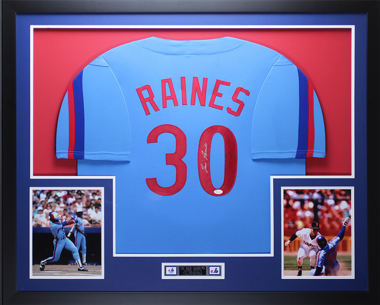 Tim Raines Signed Montreal White Baseball Jersey (JSA)