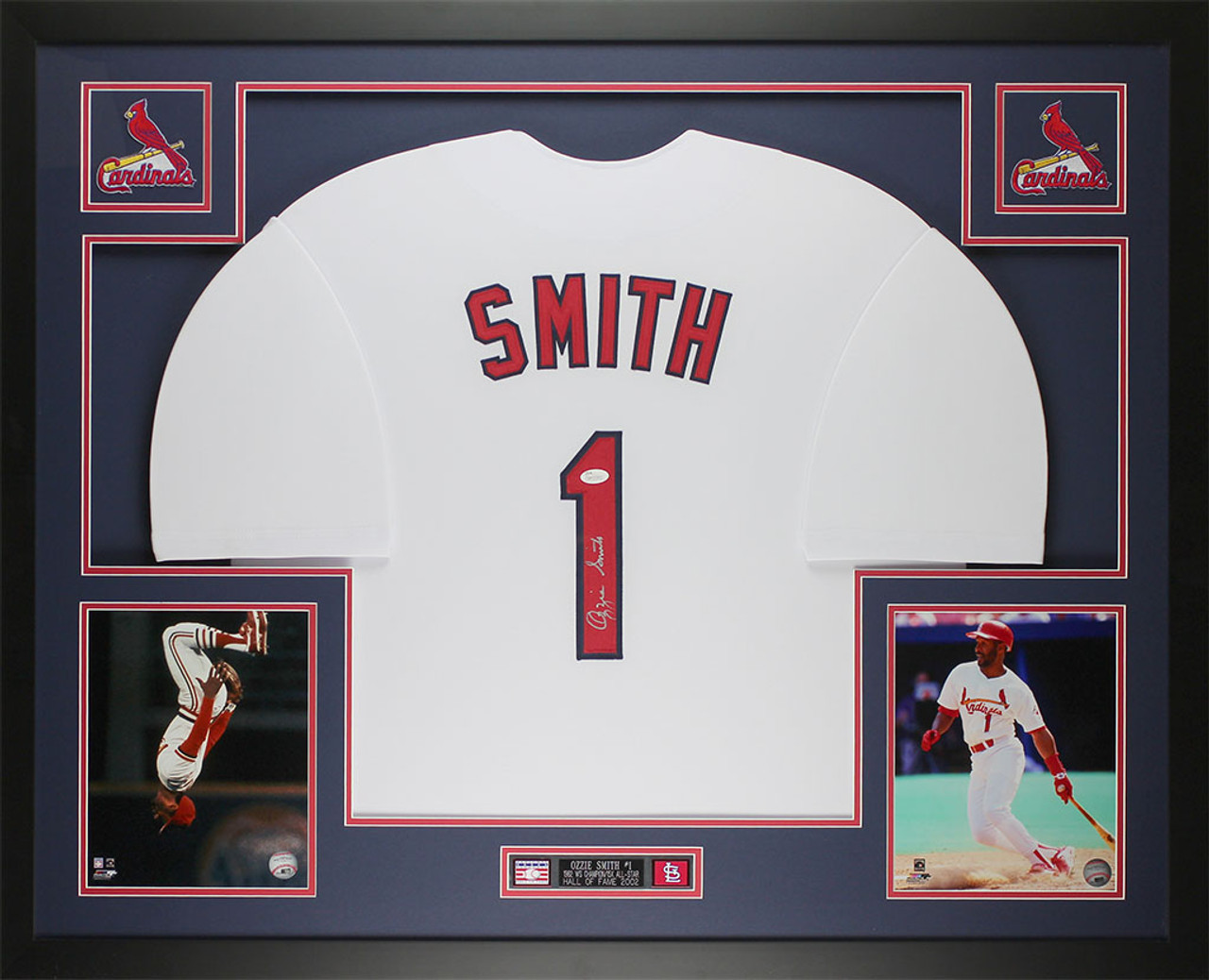 Ozzie Smith Autographed Signed Framed St. Louis Cardinals 
