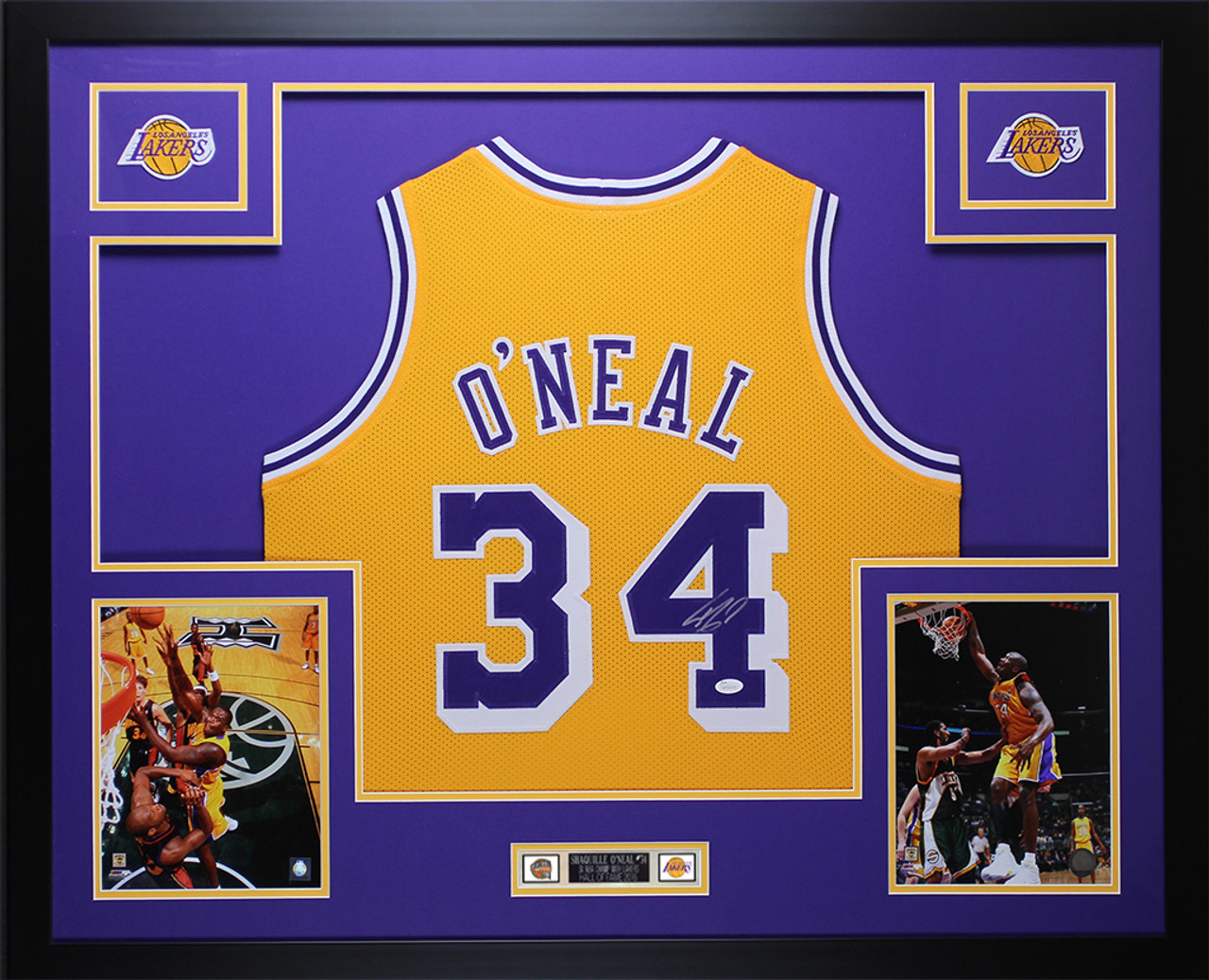 Shop Shaquille Shaq O'Neal LSU Tigers Signed Purple Custom Jersey