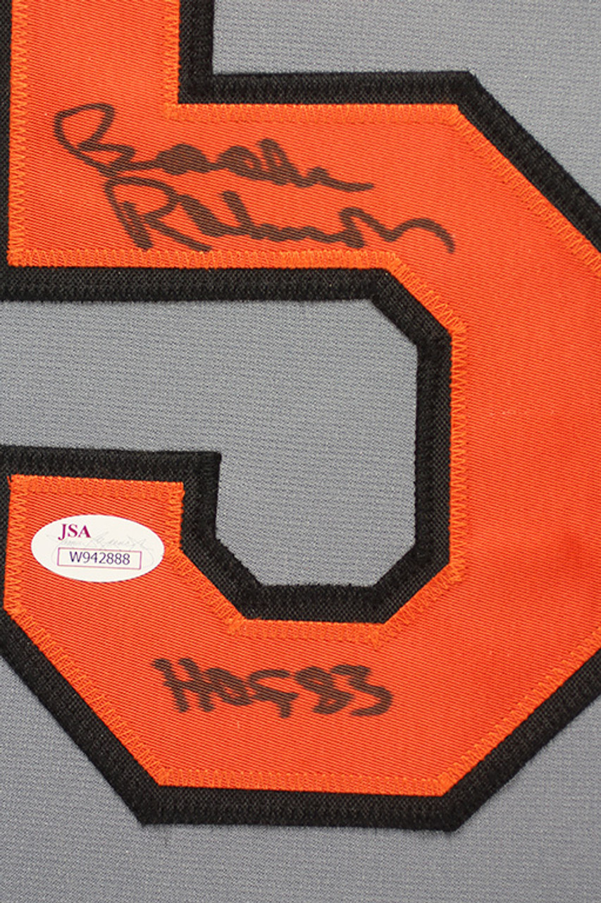 BROOKS ROBINSON IN HIS CLASSIC ORANGE JERSEY ORIOLES HALL OF FAMER 8 x10 ! !
