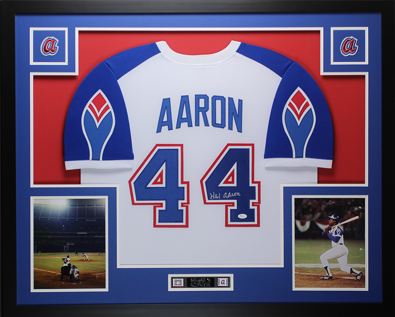 hank aaron signed jersey