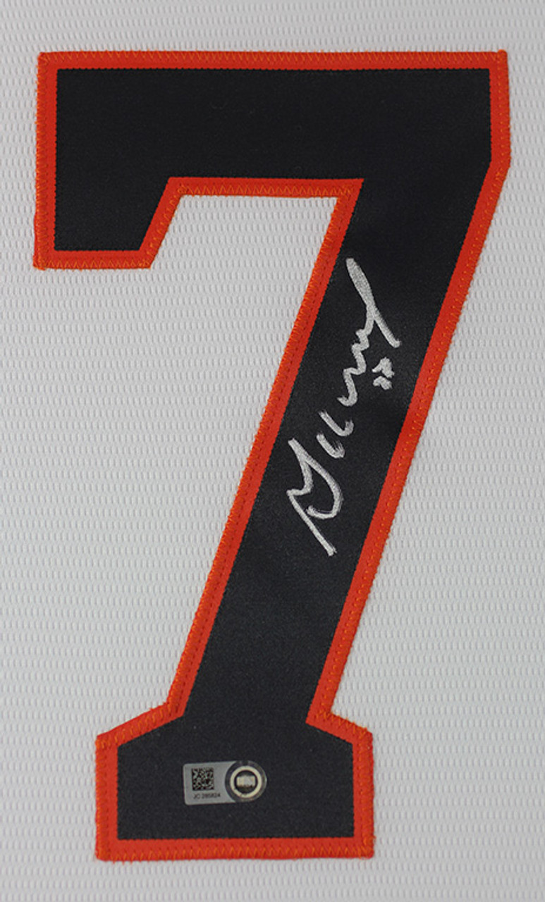 Jose Altuve Autographed and Framed White Astros Jersey