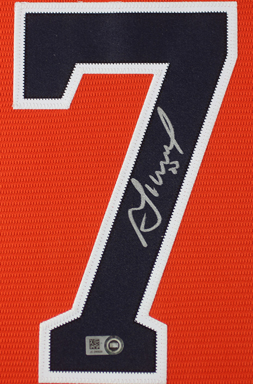 Jose Altuve Autographed 17 AL MVP Authentic Orange Jersey