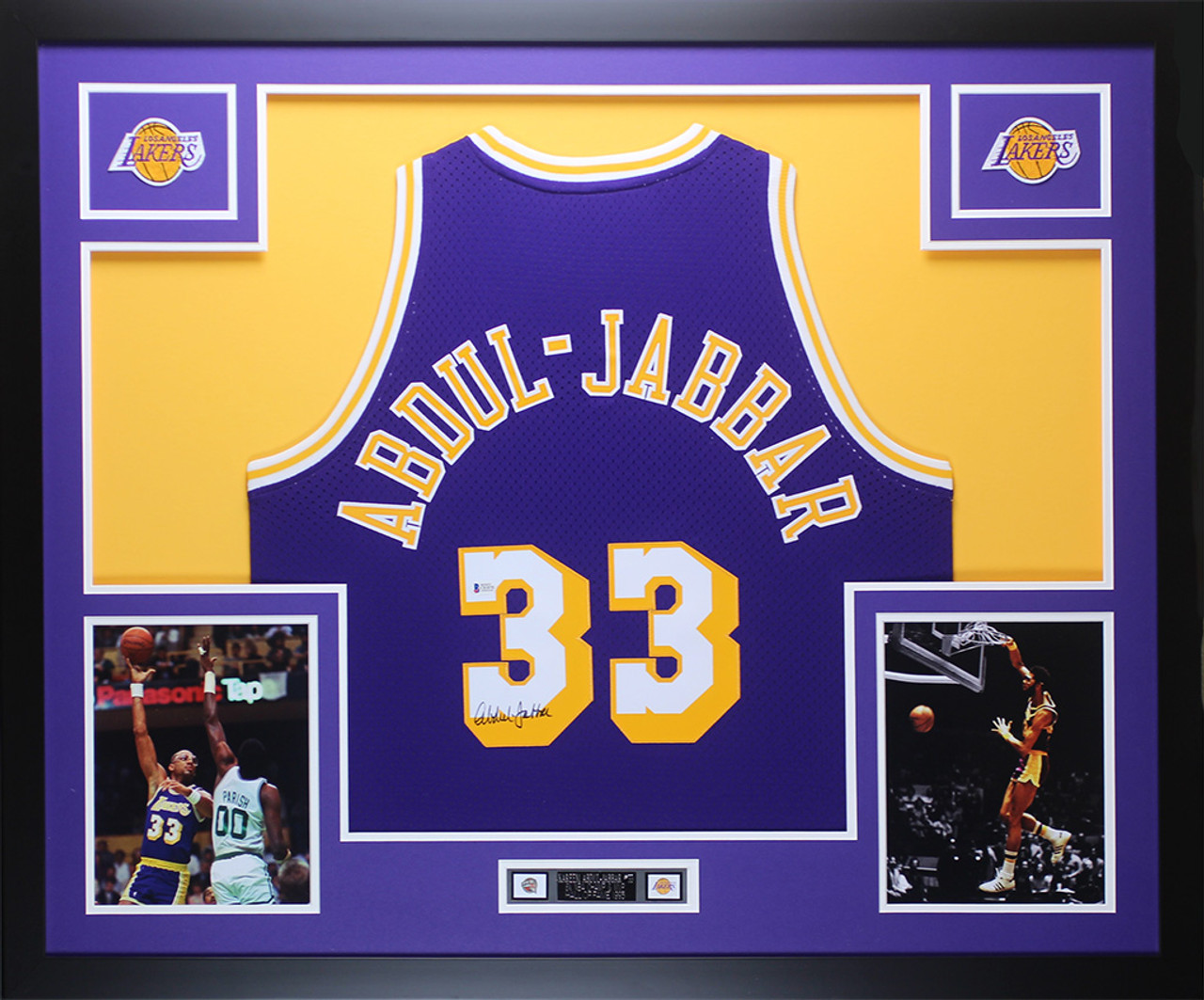 Kareem Abdul Jabbar Autographed Los Angeles Lakers Home Jersey