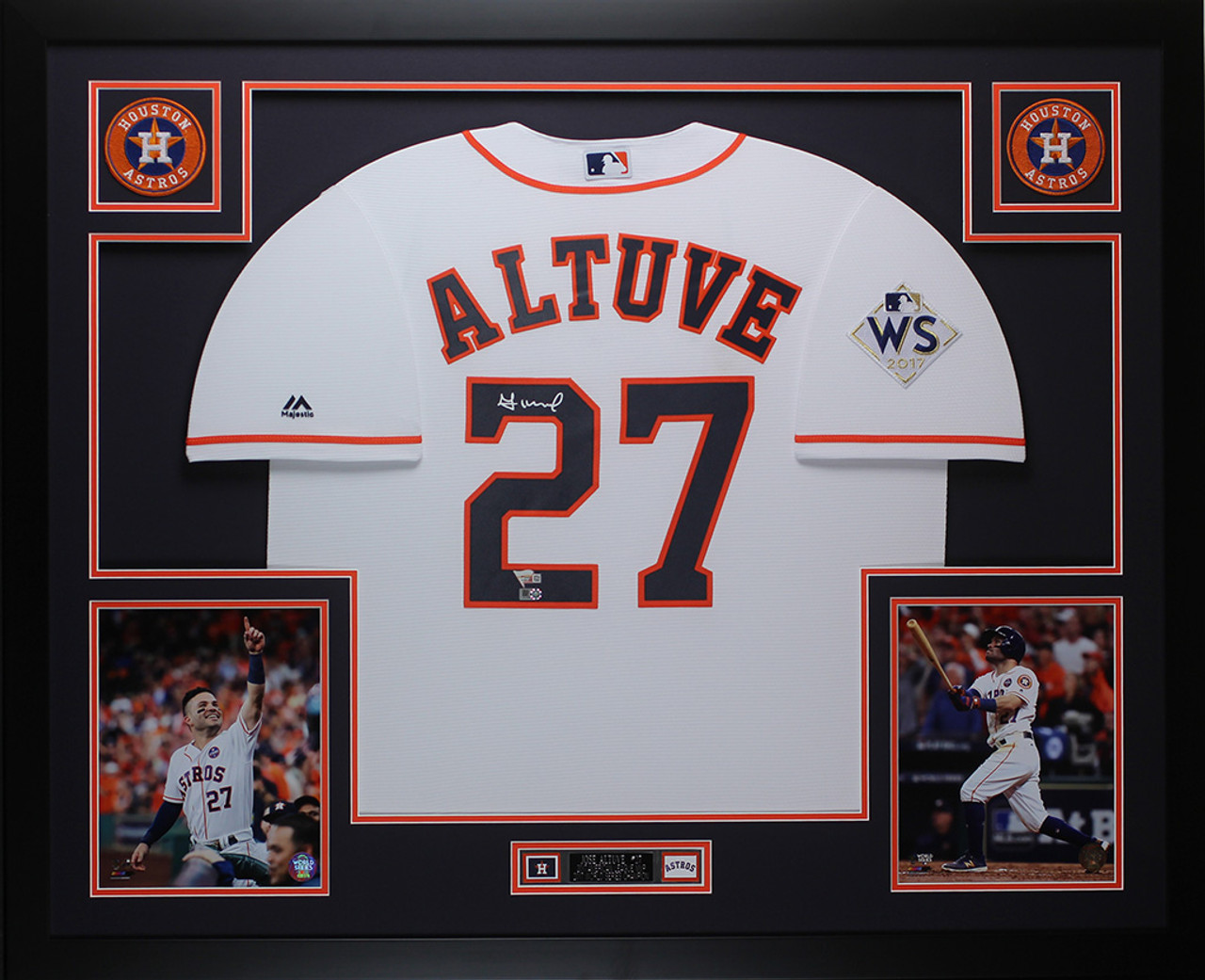 Jose Altuve Signed Houston Astros Jersey with 2017 World Series