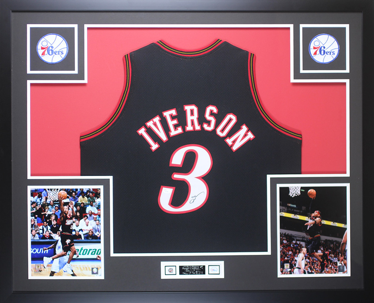 Allen iverson deals framed jersey