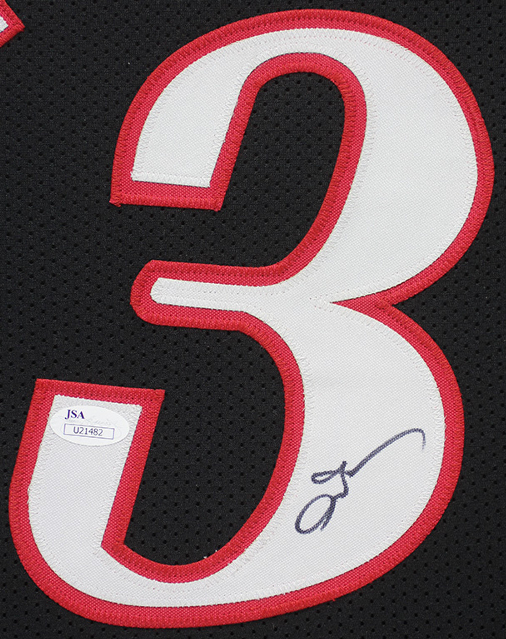 Philadelphia 76ers Allen Iverson Autographed Black Authentic