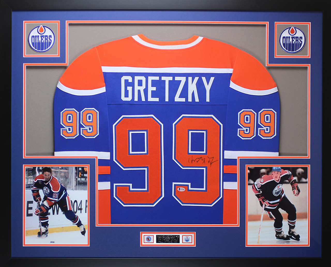 Wayne Gretzky signed Jersey Edmonton Oilers Framed