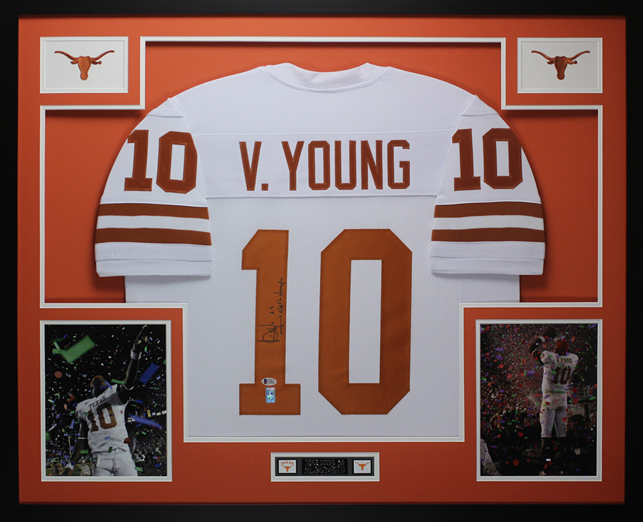 Colt McCoy Autographed and Framed Texas Longhorns Jersey