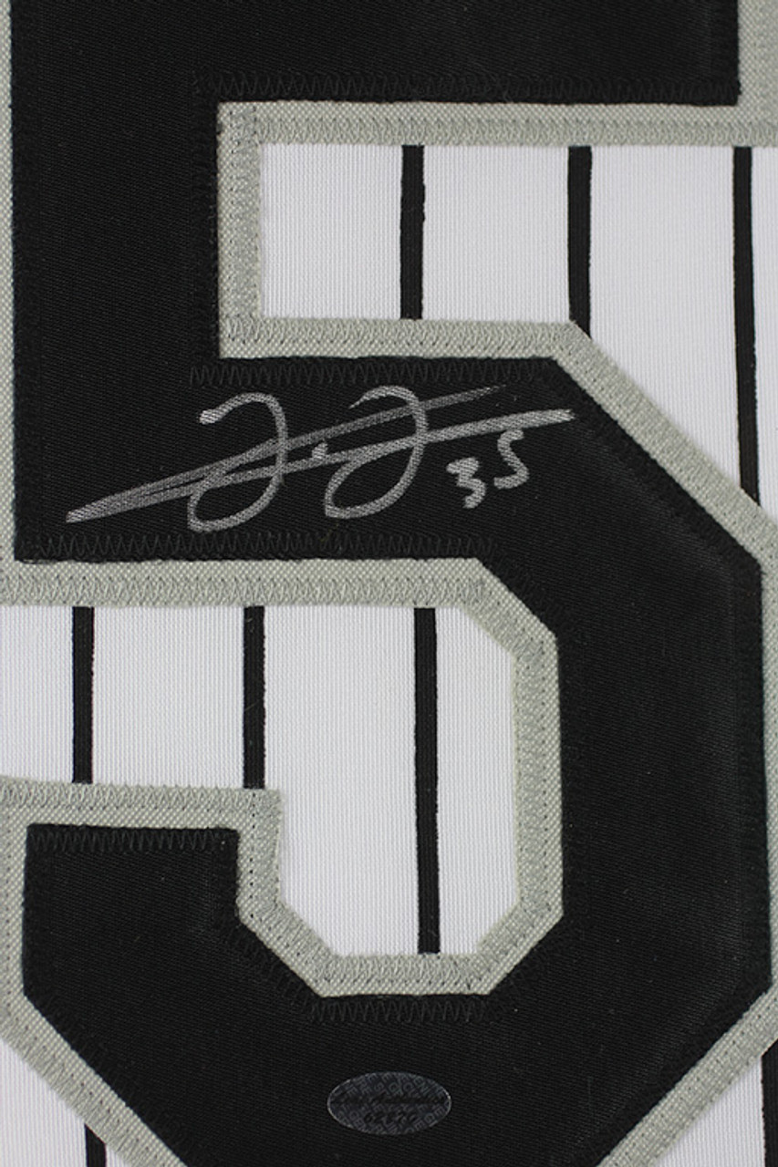 Frank Thomas Autographed and Framed White Sox Jersey