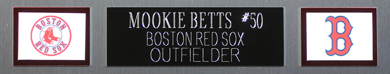 Mookie Betts Autographed & Framed White Boston Red Sox Jersey Auto Fanatics  COA