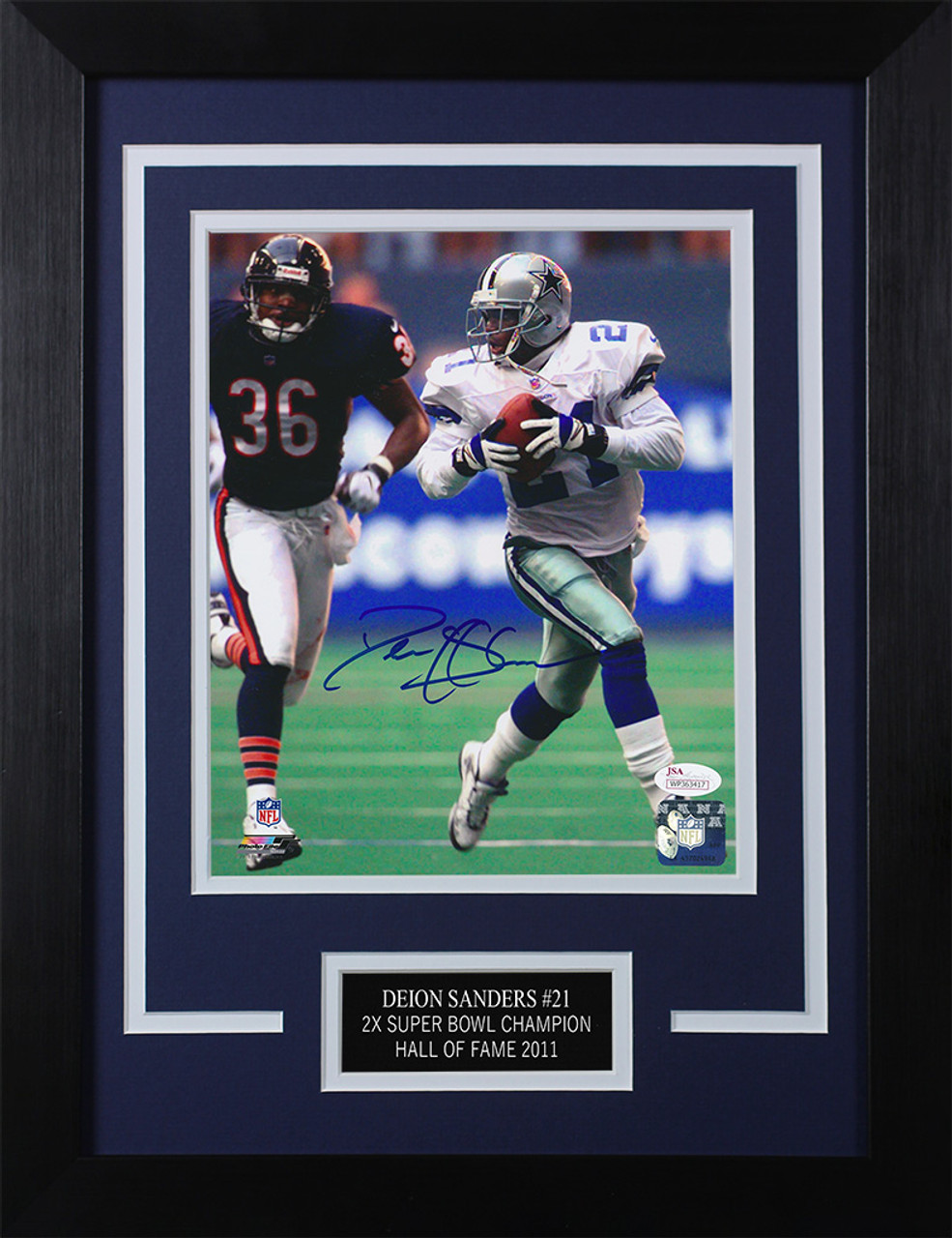 Deion Sanders Autographed/Signed Dallas Cowboys 8x10 Photo Beckett