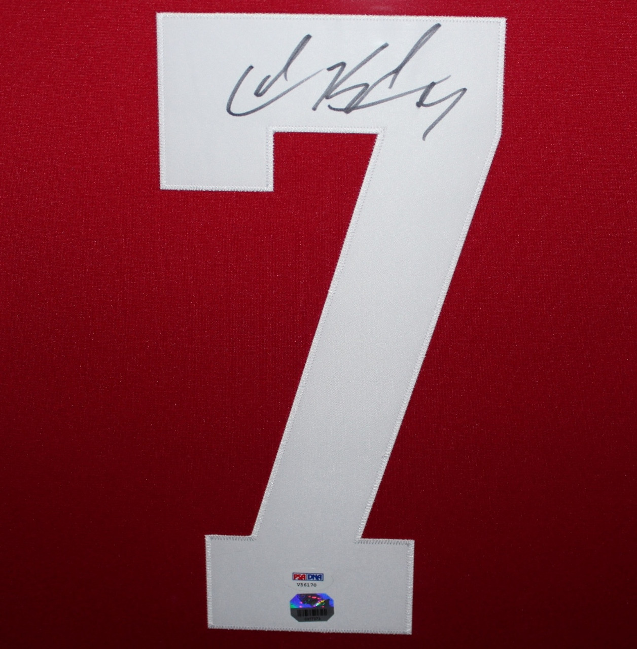 Colin Kaepernick Autographed and Framed Red 49ers Jersey