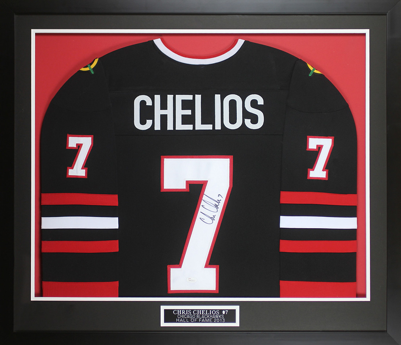 Chris Chelios Signed Chicago Blackhawks White Fanatics Jersey