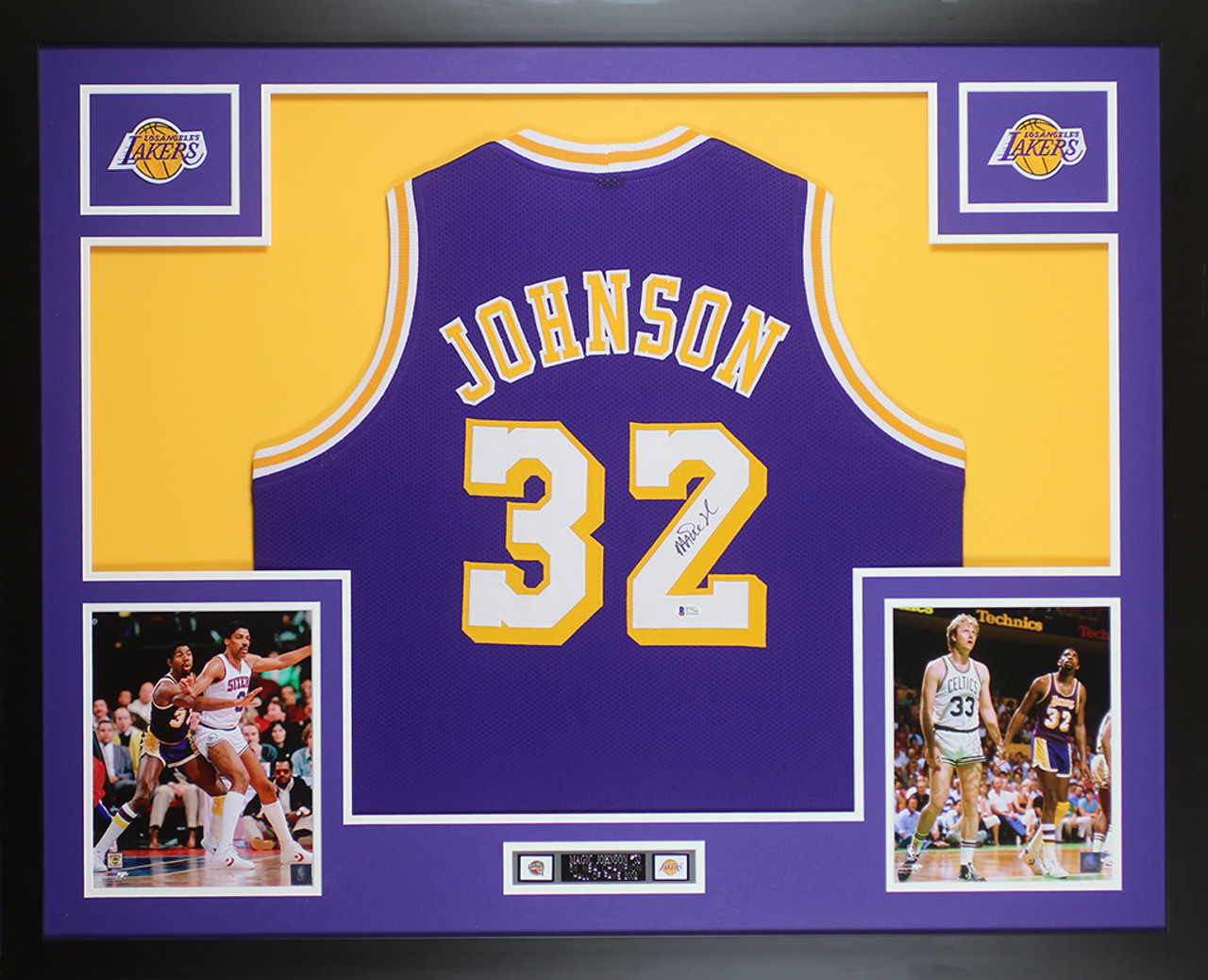 Magic Johnson Autographed Signed Framed Michigan State Spartans Jersey  BECKETT