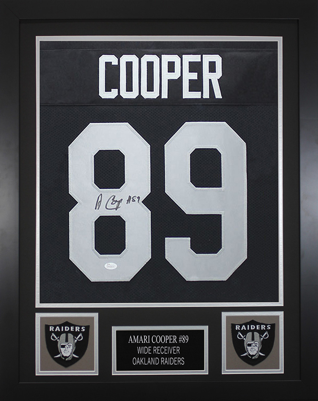 Amari Cooper Autographed and Framed Raiders Jersey