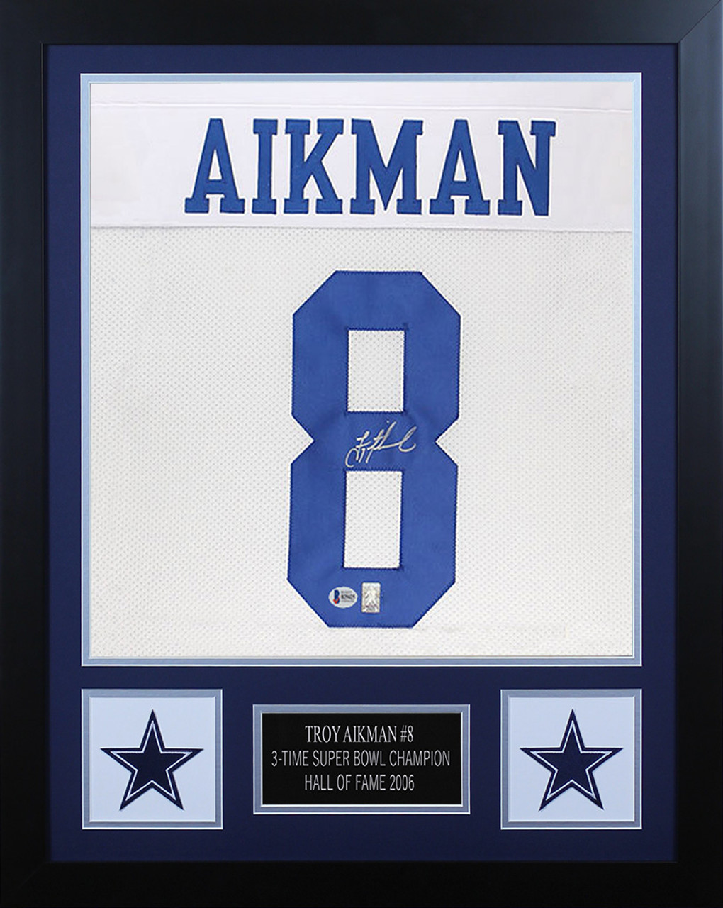 Troy Aikman Authentic Signed White Pro Style Jersey Autographed