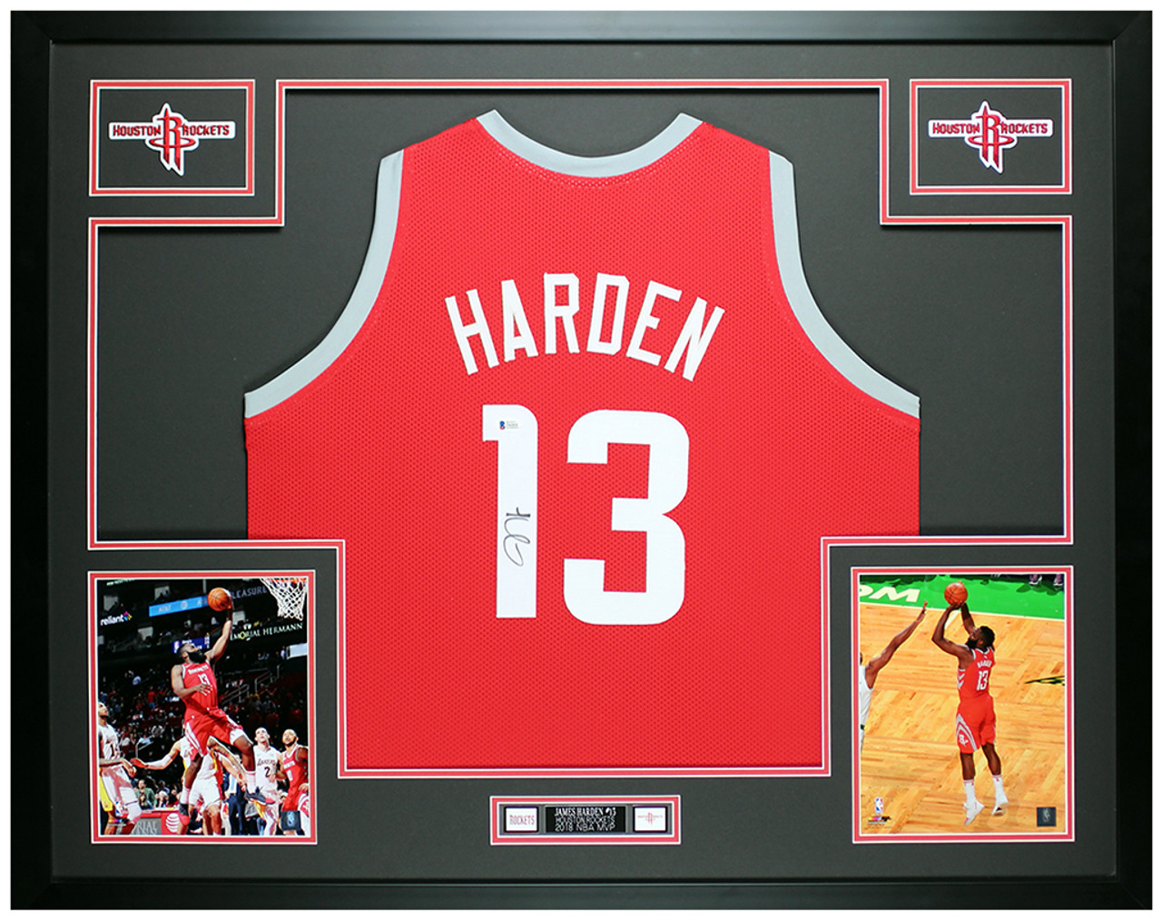 James Harden red jersey