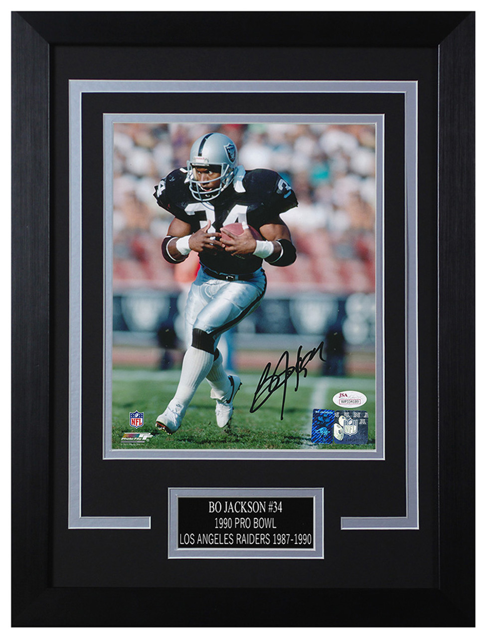 Bo Jackson Autographed Signed Framed Oakland Raiders Jersey 