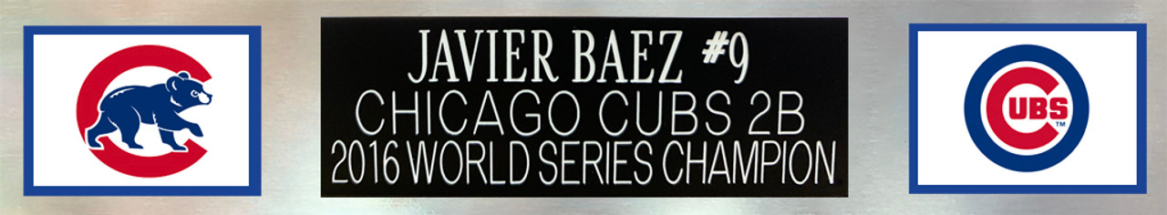 Javier Baez Autographed and Framed Chicago Cubs Jersey