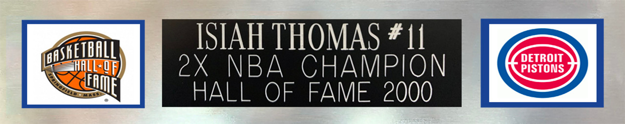 Isiah Thomas Autographed & Framed Detroit Pistons Jersey Auto Fanatics COA