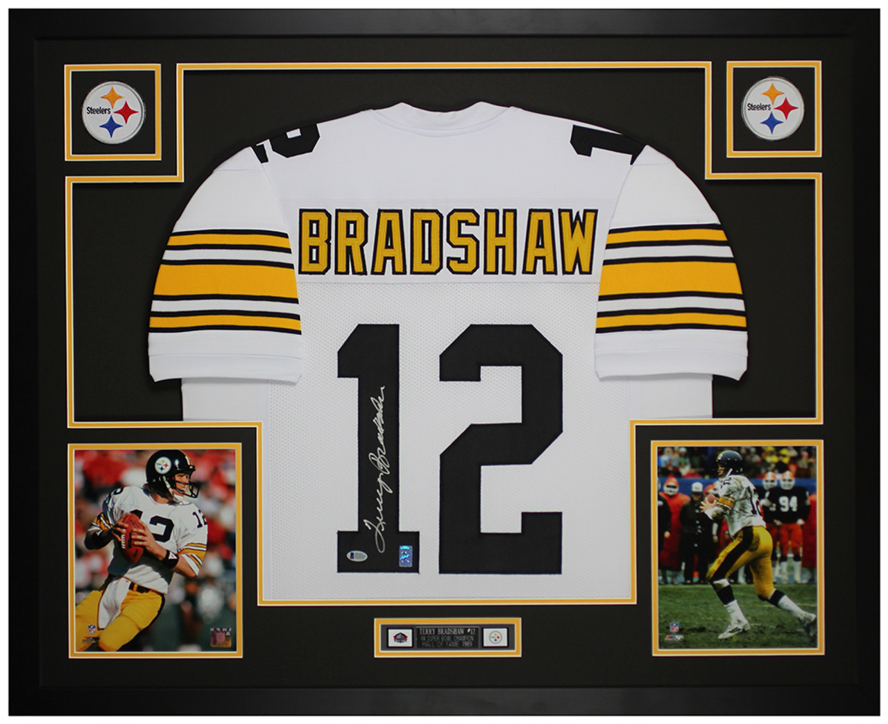 Terry Bradshaw Back Signed Pittsburgh Steelers Jersey