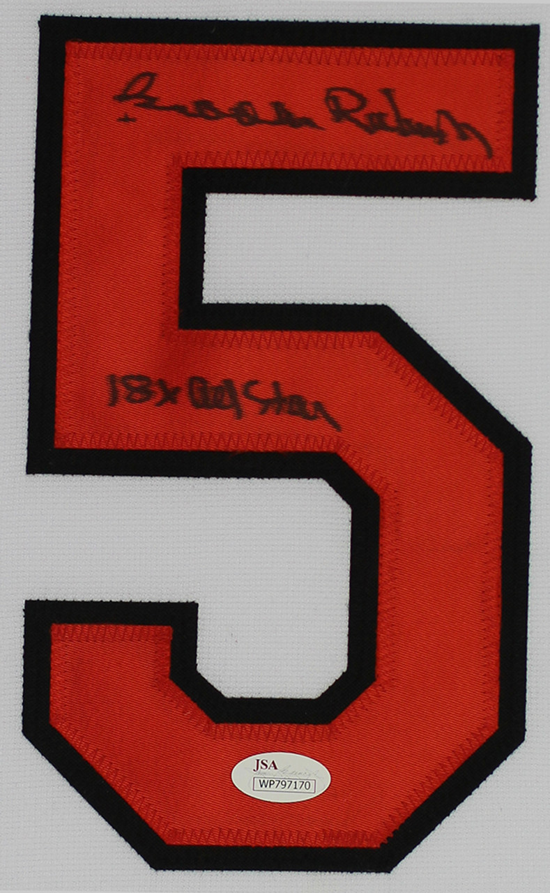 BROOKS ROBINSON SIGNED MITCHELL & NESS JERSEY (40M) Baltimore Orioles -  Tristar