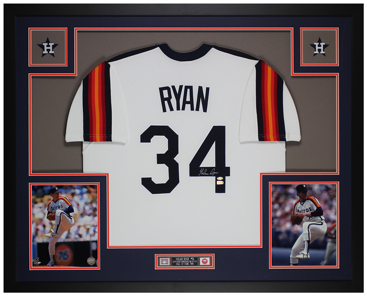 Nolan Ryan Autographed Signed Houston Astros Jersey AI COA 