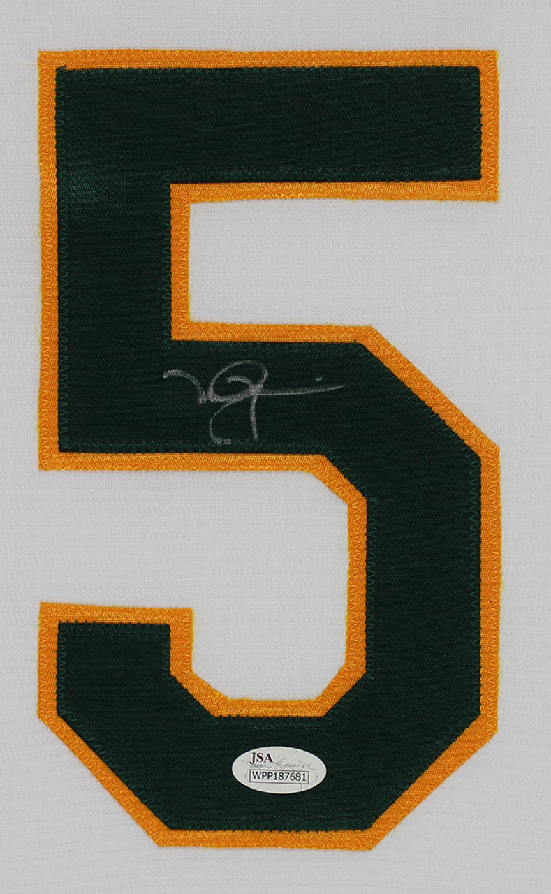 Mark McGwire Autographed & Framed Green Oakland Jersey Auto JSA COA