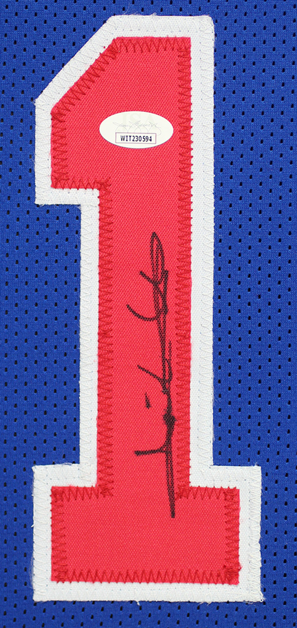 Isiah Thomas Autographed and Framed Detroit Pistons Jersey