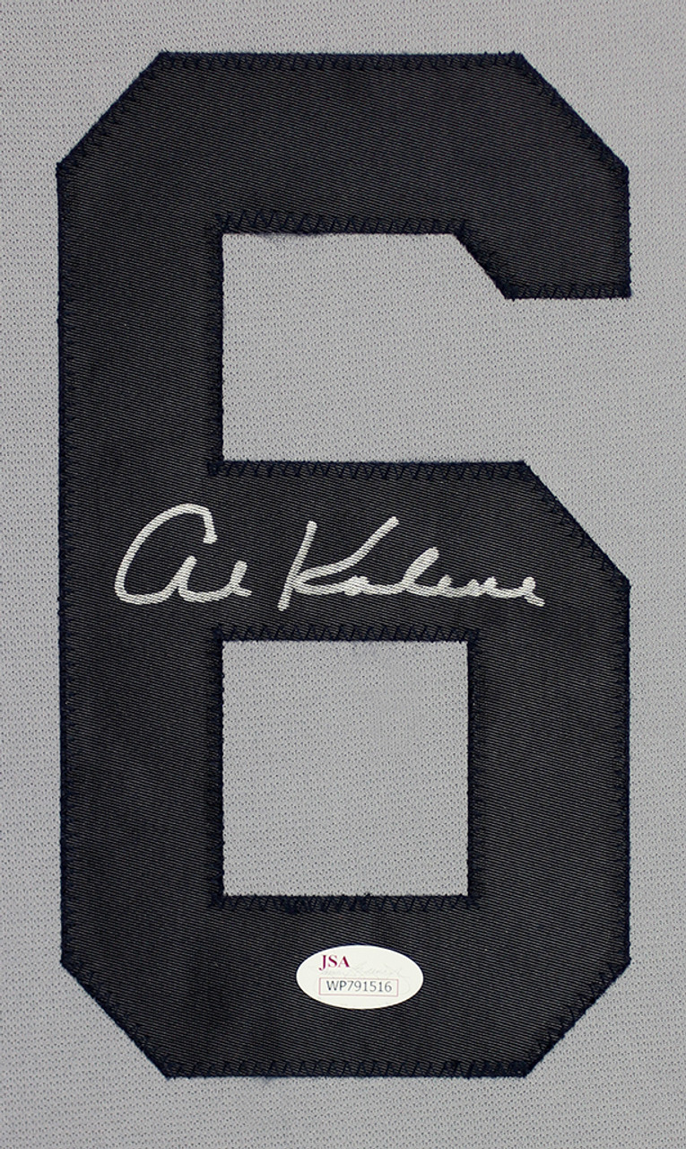 Al Kaline Autographed & Framed Gray Tigers Jersey
