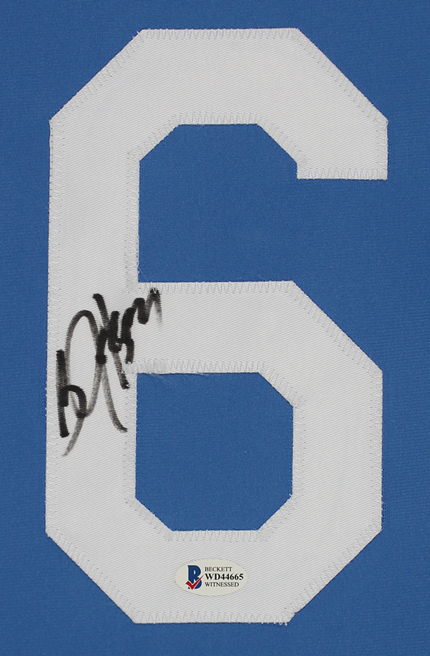 Kansas City Royals Bo Jackson Autographed Light Blue Nike Jersey Size XL  Beckett BAS Witness Stock #218045