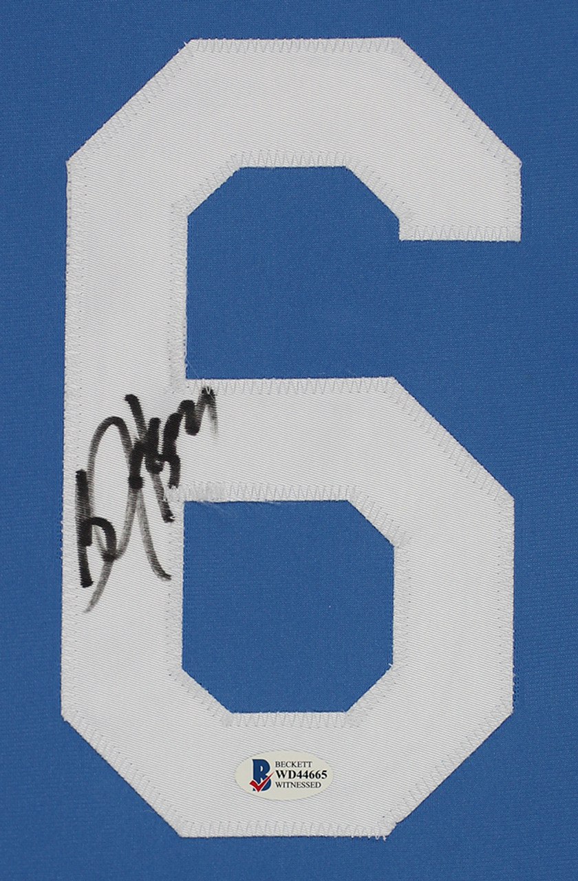 Bo Jackson Autographed and Framed Blue Kansas City Royals Jersey Auto  Beckett COA