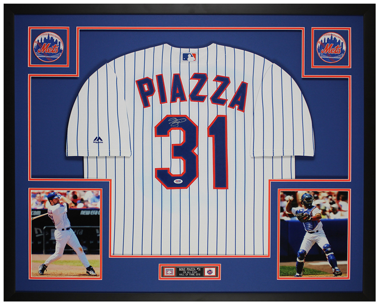 Mike Piazza Autographed and Framed Los Angeles Dodgers Jersey