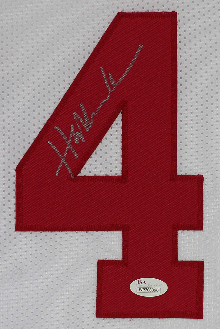 Atlanta Pro Style Tom Glavine White Stats Autographed Jersey