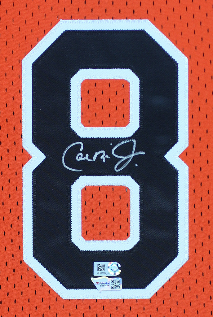 Cal Ripken Autographed and Framed Baltimore Orioles Jersey
