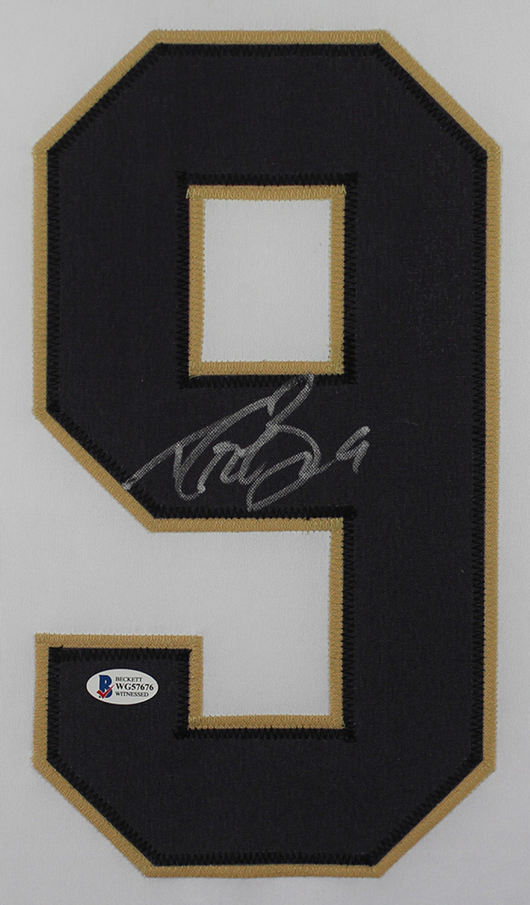 Alvin Kamara Autographed & Framed White Saints Jersey Auto Beckett COA