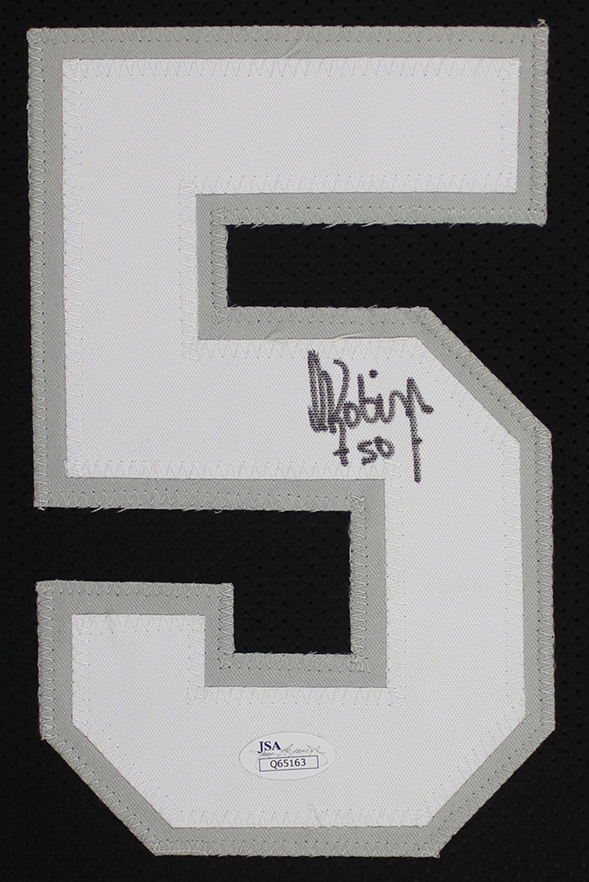 FRAMED Autographed/Signed DUNCAN ROBINSON 33x42 Miami Black Jersey