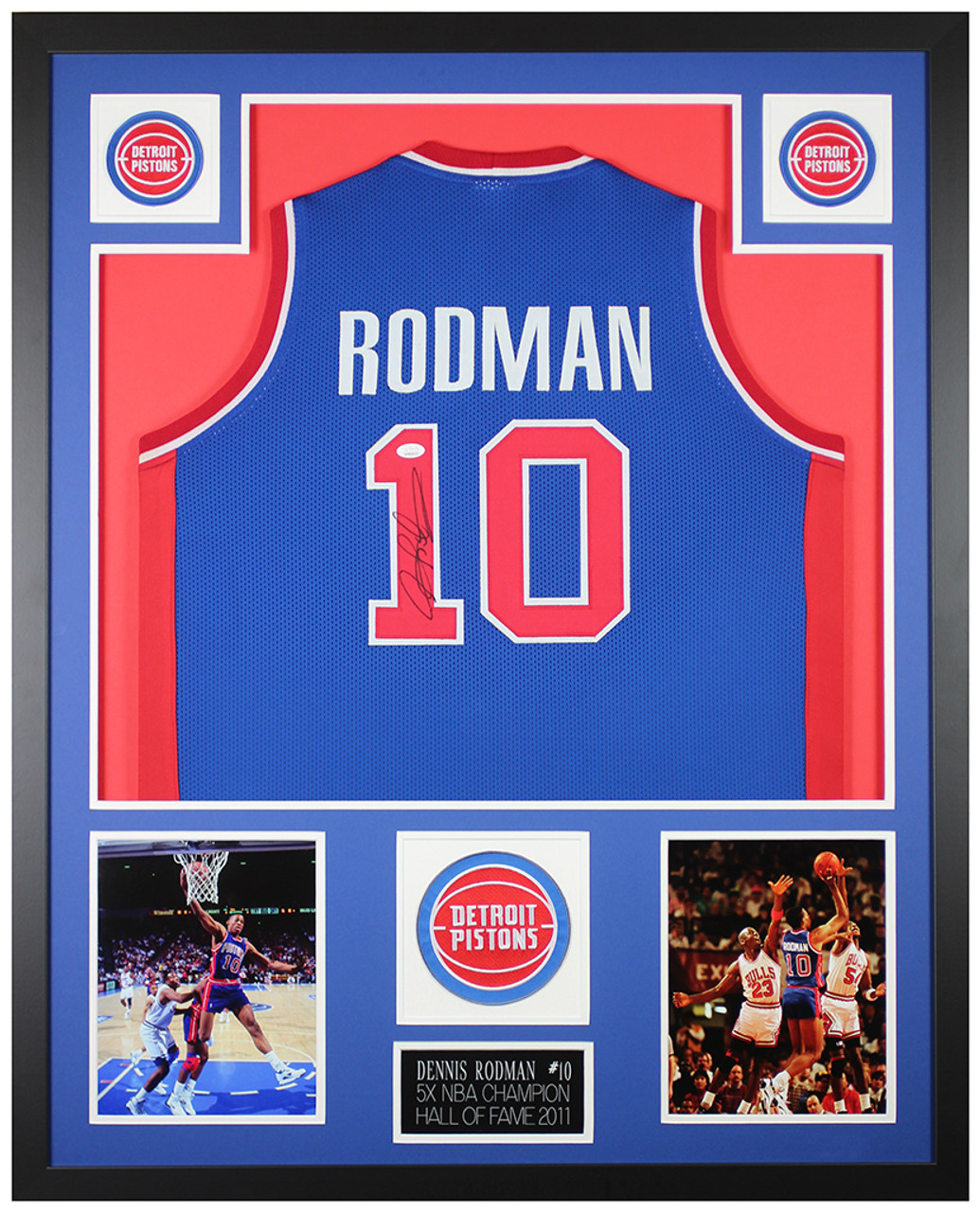 Dennis rodman hot sale framed jersey