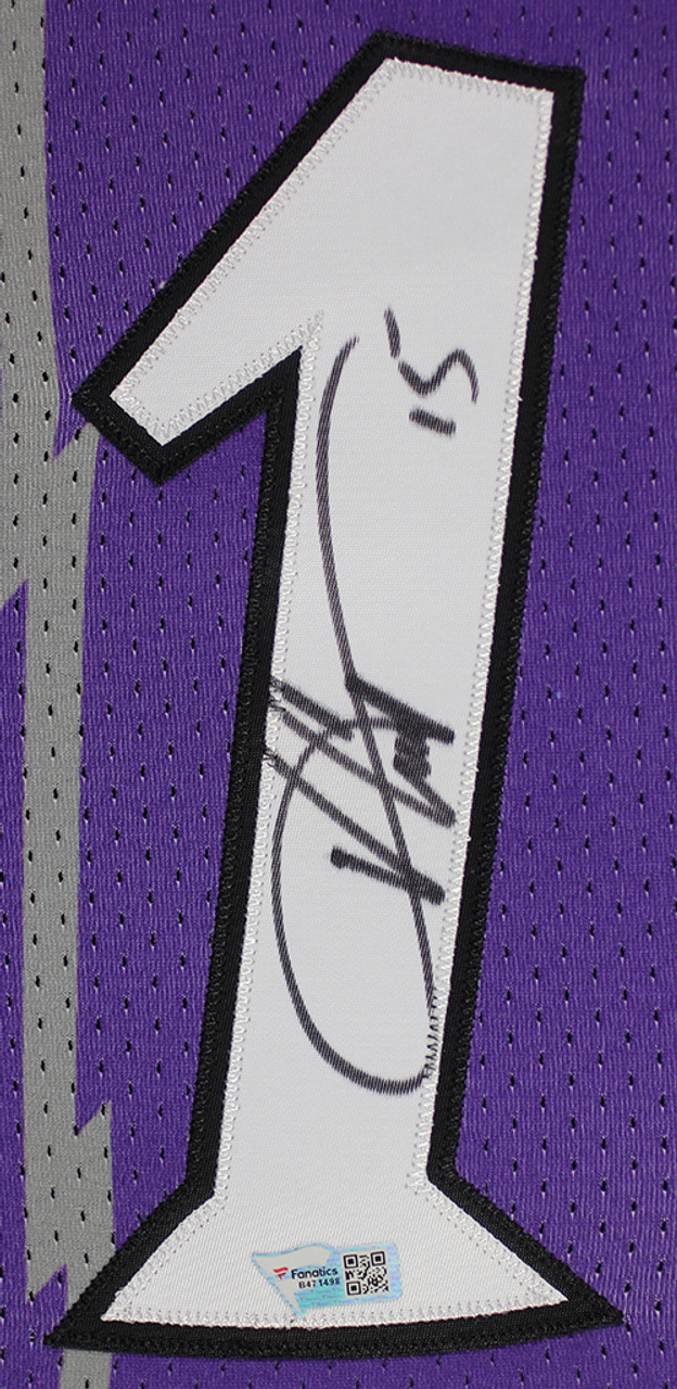 Vince Carter Signed Toronto Raptors Purple Jersey Framed Official