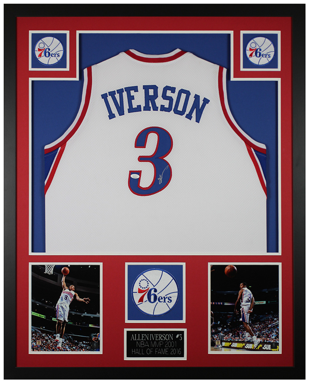 ALLEN IVERSON AUTOGRAPHED PHILADELPHIA 76ERS