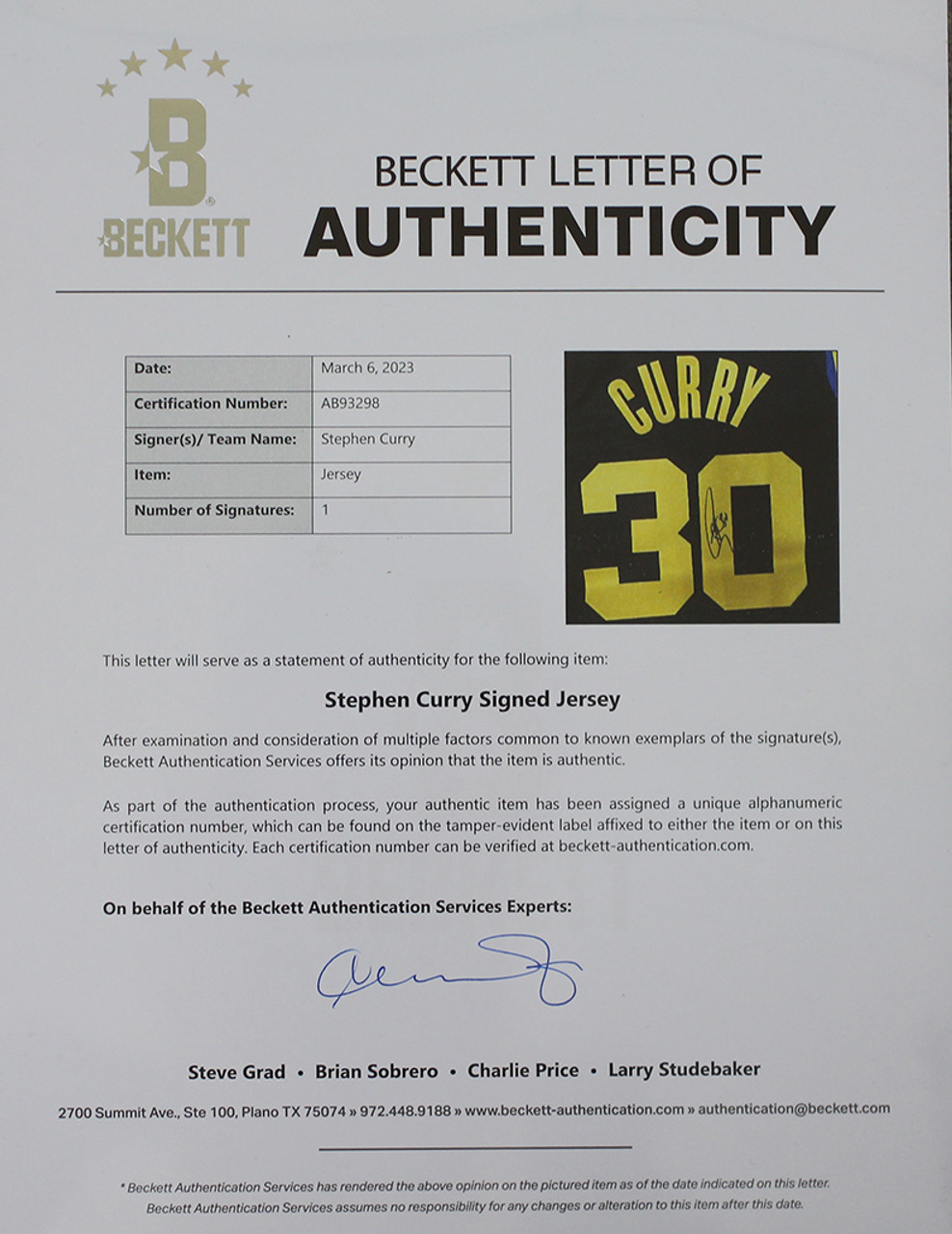 Stephen Curry Autographed Golden State THE CITY Swingman Signed Jersey  Beckett COA at 's Sports Collectibles Store