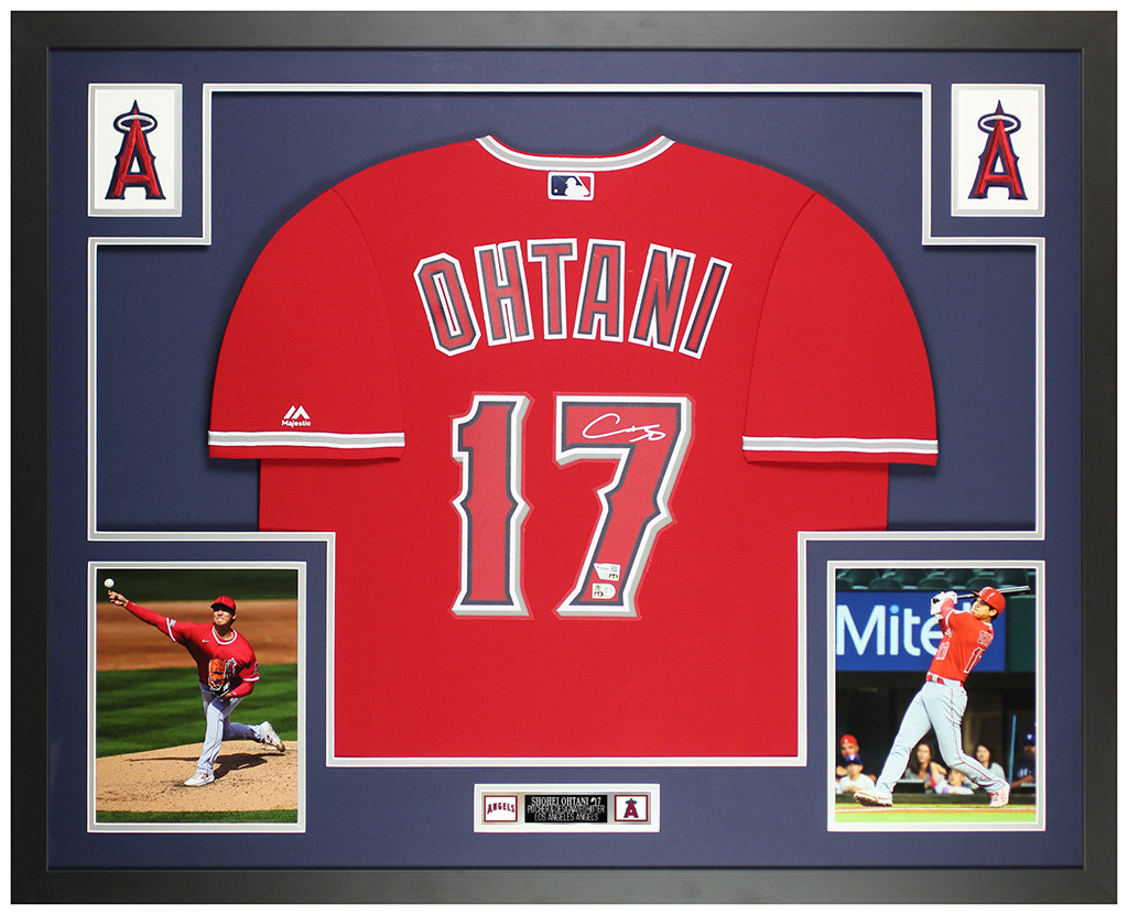 Shohei Ohtani Autographed and Framed Los Angeles Angels Jersey