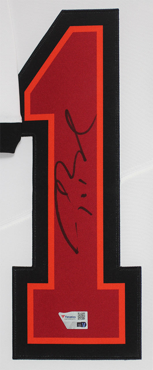 Tom Brady Signed Tampa Bay Buccaneers Framed White Jersey Fanatics