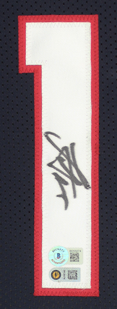Denver Nuggets Nikola Jokic Autographed Framed Blue Jersey Beckett BAS QR  Stock #218626 - Mill Creek Sports
