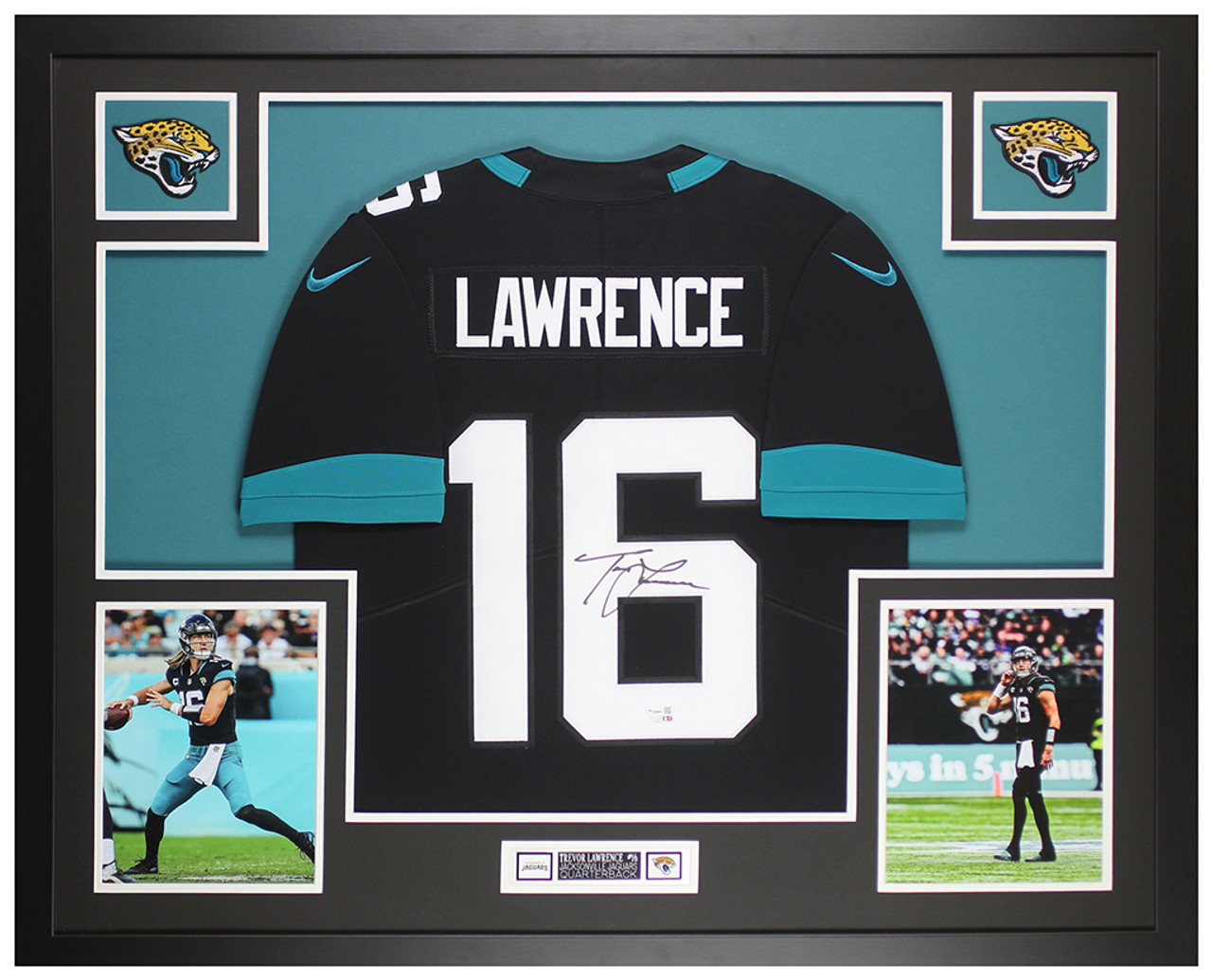 Trevor Lawrence Autographed and Framed Jacksonville Jaguars Jersey