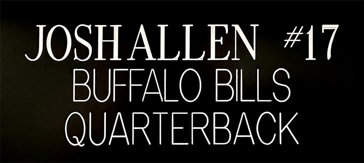 Josh Allen Autographed Buffalo (Blue #17) Stitched Jersey - Beckett